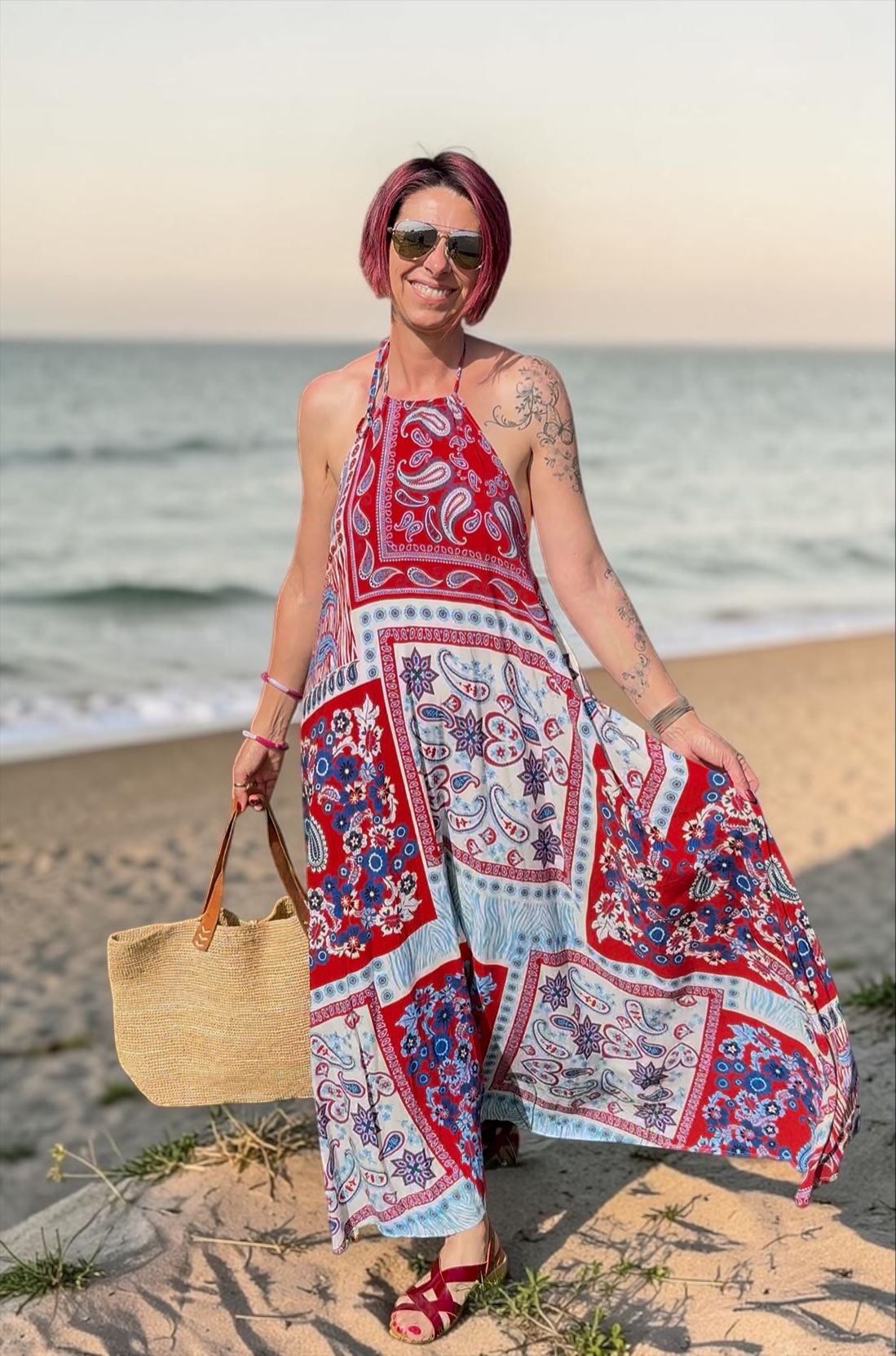 Robe patchwork longue Banditas