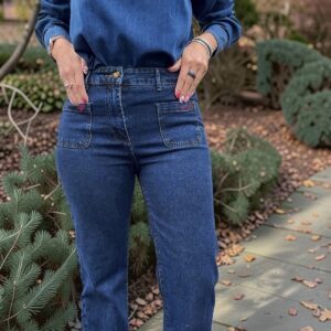 💙 Jean flare – Denim bleu