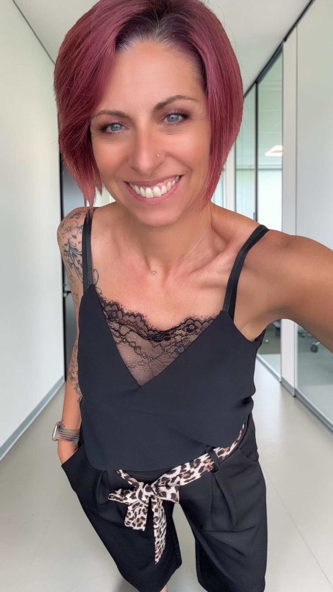 đ€ Top dentelle Ă fines bretelles â Noir & Brun chocolat đ€